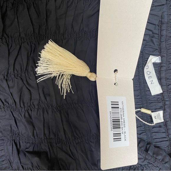 NWT Doen Katherina Dress, Black, size M - Picture 7 of 8